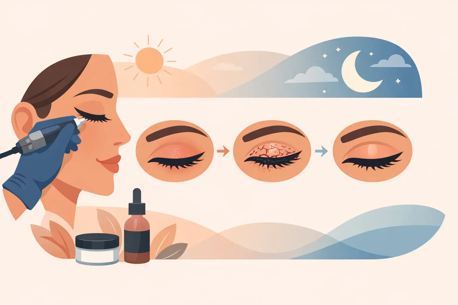 Cosmetic Eyeliner Tattoo Healing Timeline